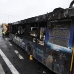 17.12.2023. Kielce. Pożar autobusu. / Fot. Jarosław Kubalski - Radio Kielce