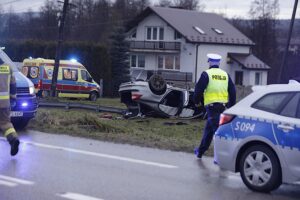 26.12.2023. Huta Nowa. Wypadek / Fot. Jarosław Kubalski - Radio Kielce