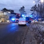 Pożar budynku socjalnego - Radio Kielce Pożar budynku socjalnego - Radio Kielce