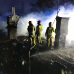 Pożar budynku socjalnego - Radio Kielce Pożar budynku socjalnego - Radio Kielce