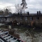 Pożar budynku socjalnego - Radio Kielce Pożar budynku socjalnego - Radio Kielce