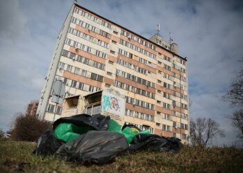 Kielce. Ulica Młoda 4. Wieżowiec / Fot. Radio Kielce