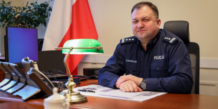 Na zdjęciu: insp. Grzegorz Napiórkowski - nowy Komendant Wojewódzki Policji w Kielcach / Fot. świętokrzyska policja