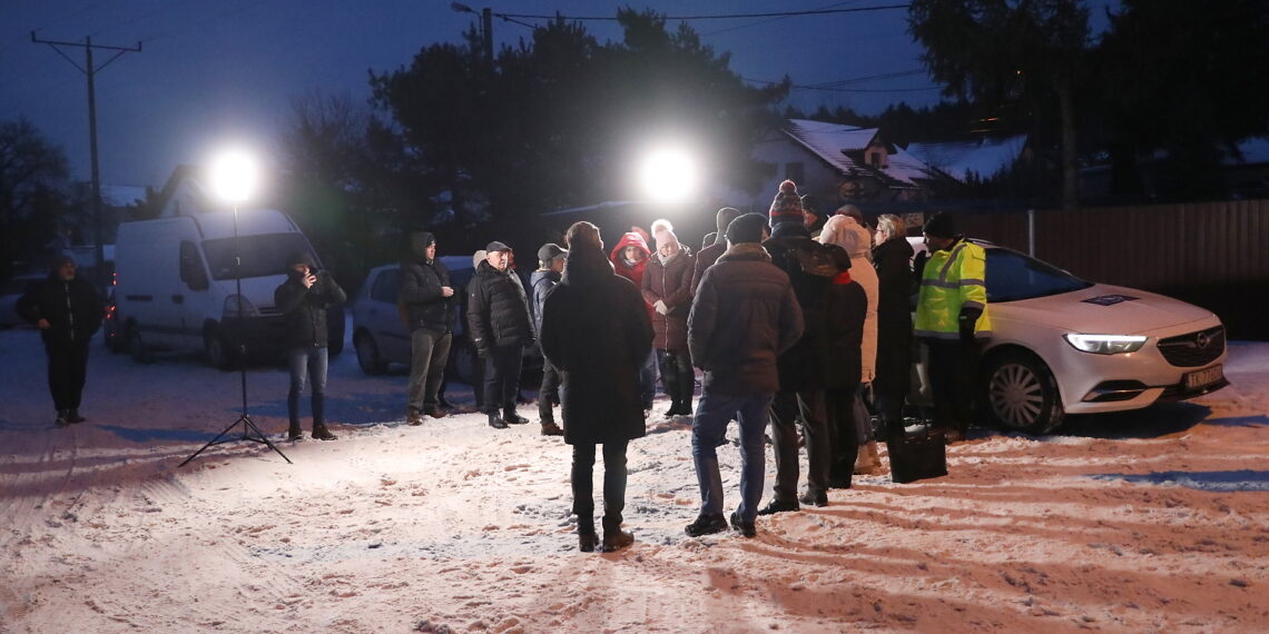 17.01.2024. Radio Kielce, program Interwencja. Dziurawa ulica Biesak. / Fot. Wiktor Taszłow - Radio Kielce