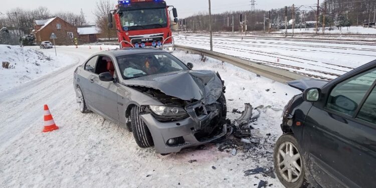 08.01.2024 Borszowice. Wypadek / Fot. Policja