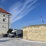 Będzie nowe wejście na sandomierski zamek? - Radio Kielce 17.01.2024. Sandomierz. Baszta zamkowa / Fot. Grażyna Szlęzak - Radio Kielce