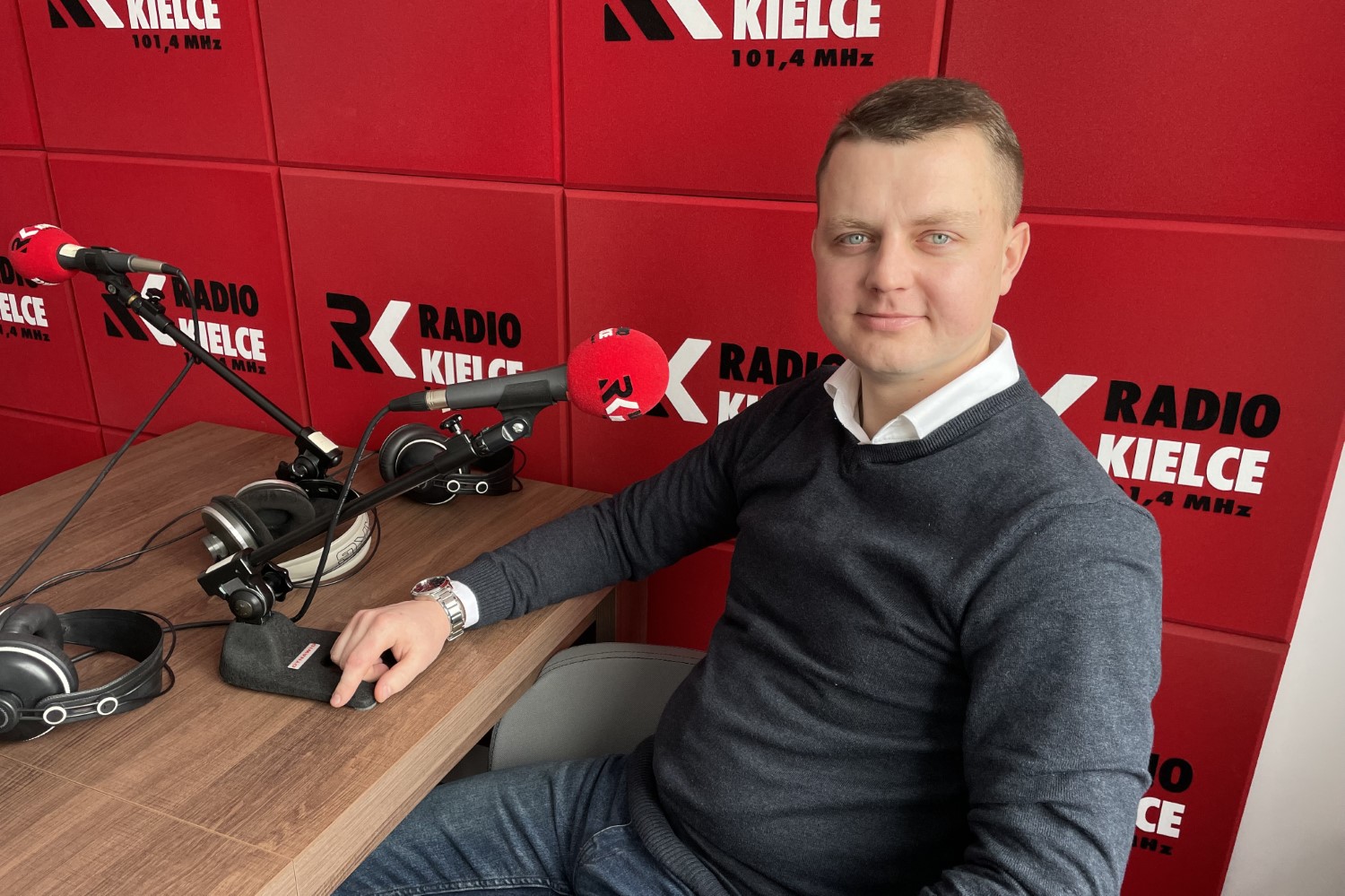 Na zdjęciu: Adrian Wołos / Fot. Grażyna Szlęzak - Radio Kielce