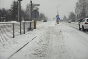 07.01.2024. Kielce. Zima na drogach / Fot. Jarosław Kubalski - Radio Kielce