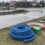 25.01.2024. Kielce. Skrzyżowanie ulicy Fabrycznej z aleją Górników Staszicowskich w Kielcach. Budowa Inteligentnego Systemu Transportowego / Fot. Jarosław Kubalski – Radio Kielce