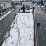 Czy kontrowersyjna „oaza” będzie gotowa wiosną? - Radio Kielce 18.01.2024. Kielce. Teren przy dawnej kieleckiej Synagodze / Fot. Jarosław Kubalski - Radio Kielce