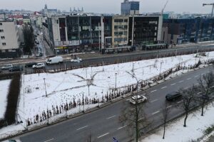 18.01.2024. Kielce. Teren przy dawnej kieleckiej Synagodze / Fot. Jarosław Kubalski - Radio Kielce