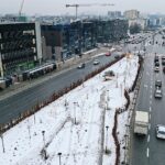 Czy kontrowersyjna „oaza” będzie gotowa wiosną? - Radio Kielce 18.01.2024. Kielce. Teren przy dawnej kieleckiej Synagodze / Fot. Jarosław Kubalski - Radio Kielce