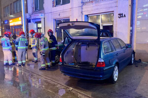 25.01.2024. Kielce. Zdarzenie drogowe na ulicy Warszawskiej. / Fot. Wiktor Taszłow - Radio Kielce