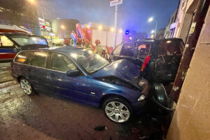 25.01.2024. Kielce. Zdarzenie drogowe na ulicy Warszawskiej. / Fot. Wiktor Taszłow - Radio Kielce