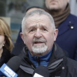 23.01.2024. Kielce. Konferencja Anny Krupki. Na zdjęciu: Kazimierz Mądzik - były świętokrzyski kurator oświaty / Fot. Jarosław Kubalski - Radio Kielce