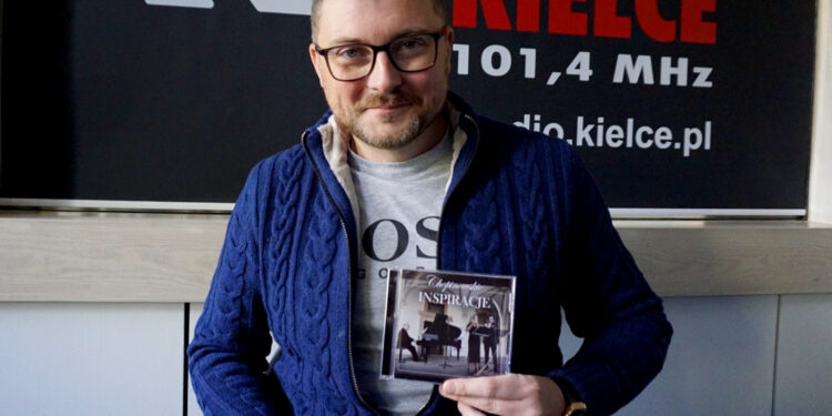 16.01.2024 Radio Kielce. Na zdjęciu: Łukasz Długosz, flecista. / Fot. Aleksandra Kwaśniewska - Radio Kielce