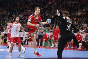 11.01.2024. Berlin. EHF Men's EURO 2024. Mecz Norwegia - Polska. / Fot. CLEMENS BILAN - PAP/EPA