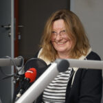 08.01.2024. Radio Kielce. Studio Polityczne Radia Kielce. Na zdjęciu: Grażyna Dekiel- Polska 2050 / Fot. Aleksandra Kwaśniewska - Radio Kielce