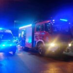 03.02.2024. Ostrowiec Św. Pożar budynku gospodarczego przy ulicy Wspólnej / Fot. Ratownictwo Powiatu Ostrowieckiego - Facebook