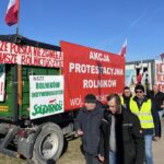 16.02.2024. Nagłowice. Protest rolników / Fot. Michał Kita -Radio Kielce