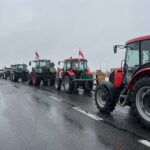 09.02.2024. Sandomierz. Protest rolników / Fot. Grażyna Szlęzak - Radio Kielce