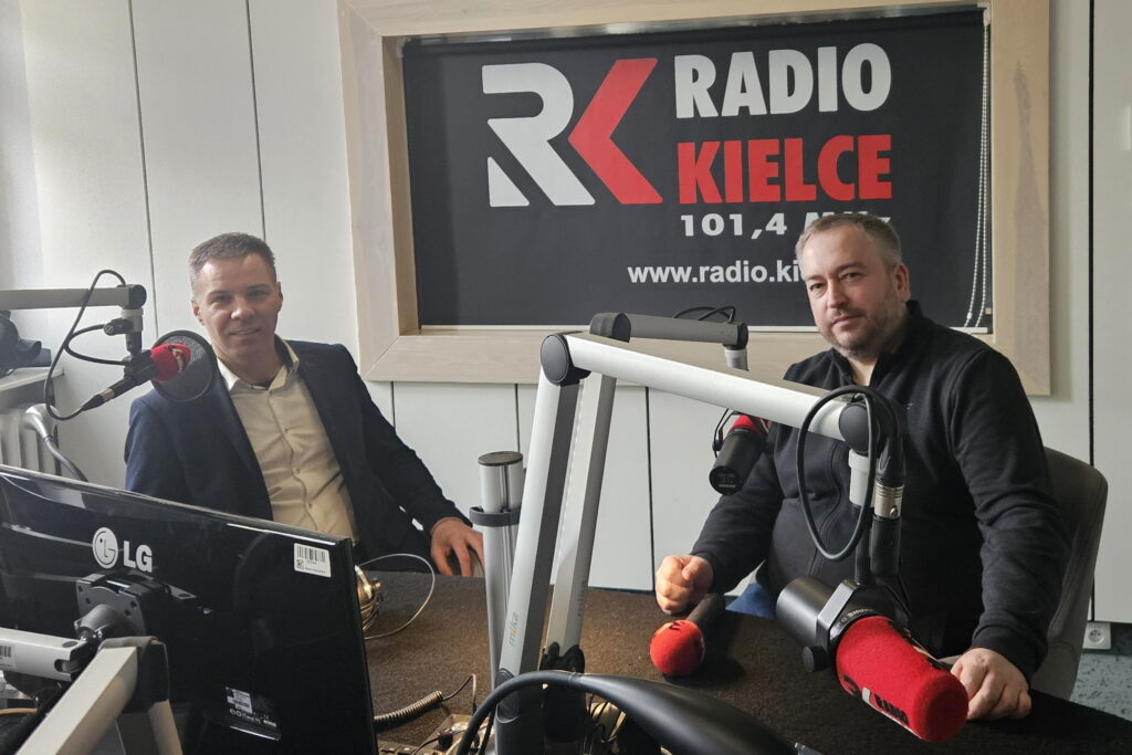 Na zdjęciu (od lewej): Kamil Wójcik i Daniel Lenart - Radio Kielce. / Fot. Kamil Wójcik