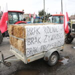 12.02.2024. Górno. Protest rolników / Fot. Wiktor Taszłow - Radio Kielce