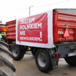 12.02.2024. Górno. Protest rolników / Fot. Wiktor Taszłow - Radio Kielce