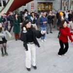 13.02.2024. Kielce. Taneczny happening pod hasłem „One Billion Rising/Nazywam się Miliard” / Fot. Wiktor Taszłow - Radio Kielce