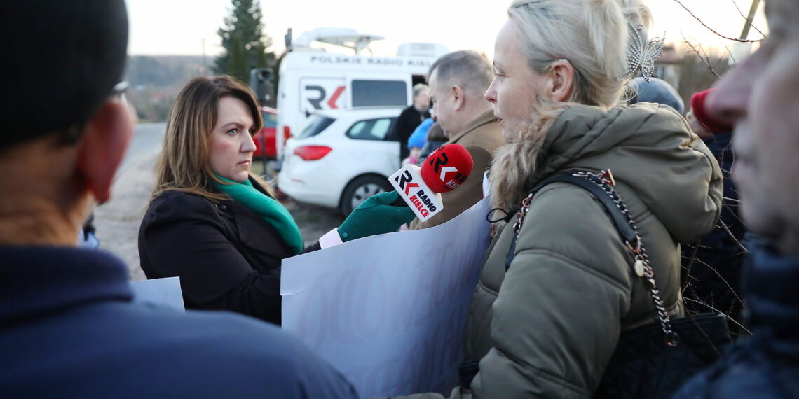 14.02.2024. Chmielów. Interwencja Radia Kielce. / Fot. Wiktor Taszłow - Radio Kielce
