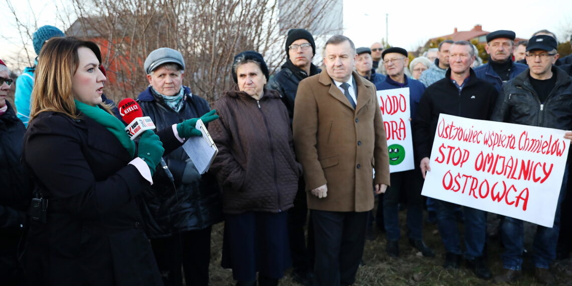 14.02.2024. Chmielów. Interwencja Radia Kielce. / Fot. Wiktor Taszłow - Radio Kielce