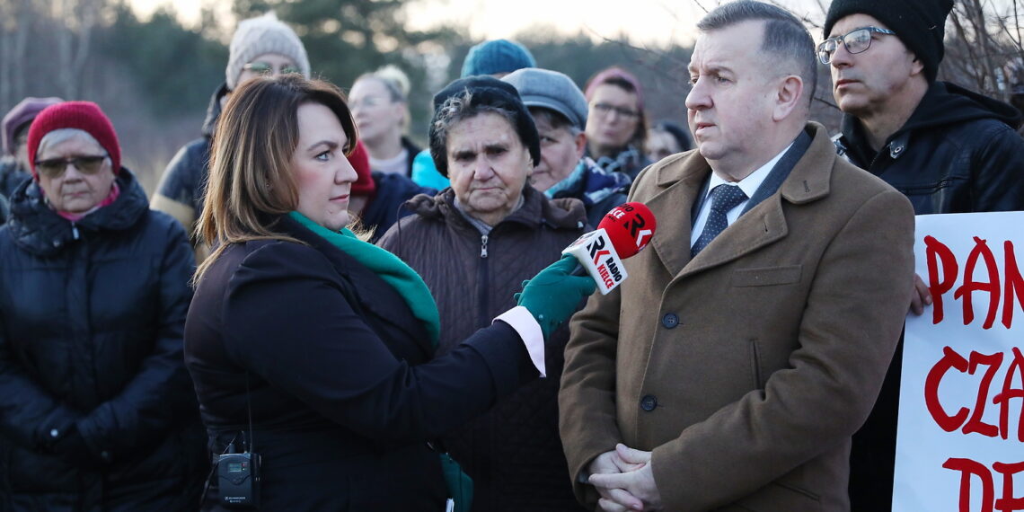 14.02.2024. Chmielów. Interwencja Radia Kielce. / Fot. Wiktor Taszłow - Radio Kielce