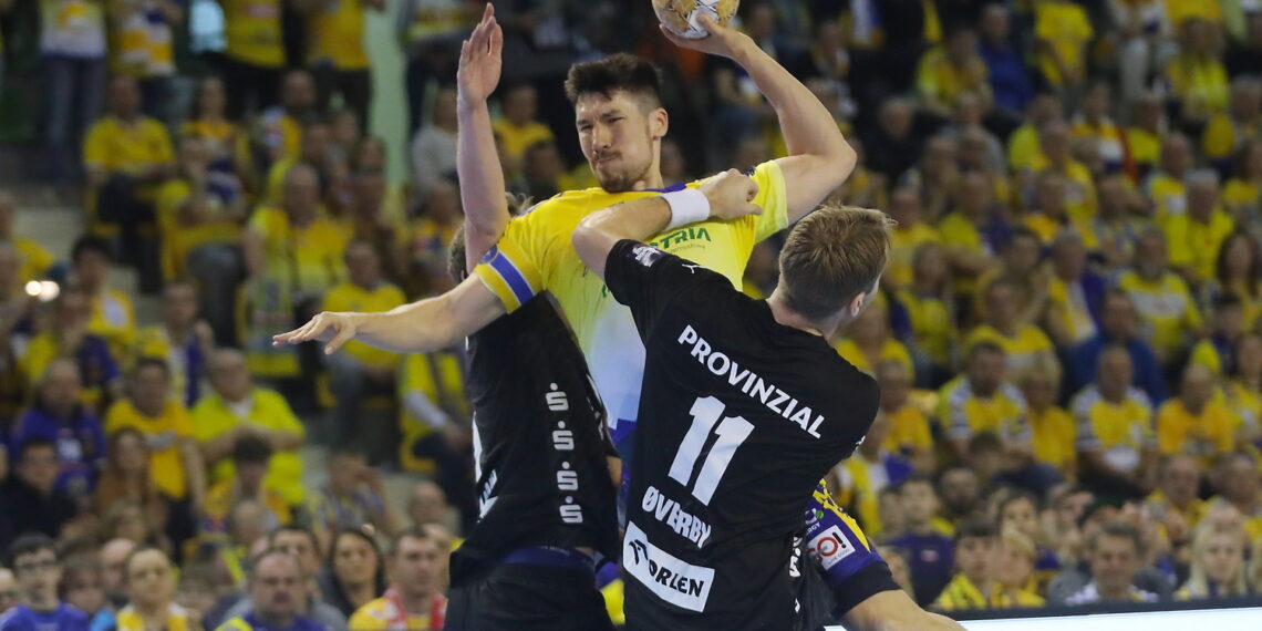 14.02.2024. Kielce. Mecz Ligi Mistrzów: Industria Kielce - THW Kiel. / Fot. Wiktor Taszłow - Radio Kielce