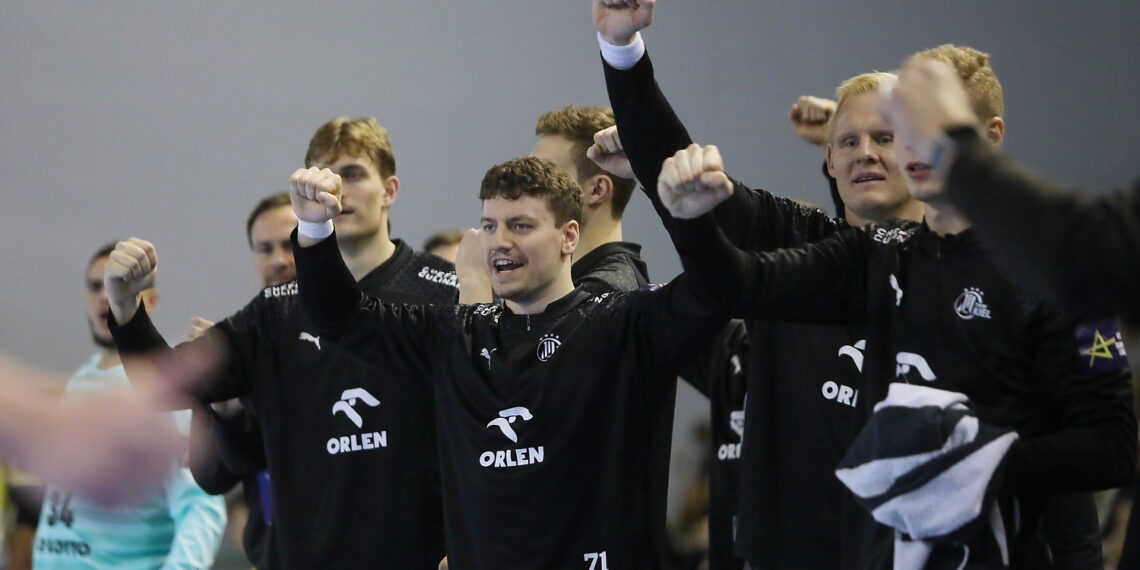 14.02.2024. Kielce. Mecz Ligi Mistrzów: Industria Kielce - THW Kiel. / Fot. Wiktor Taszłow - Radio Kielce