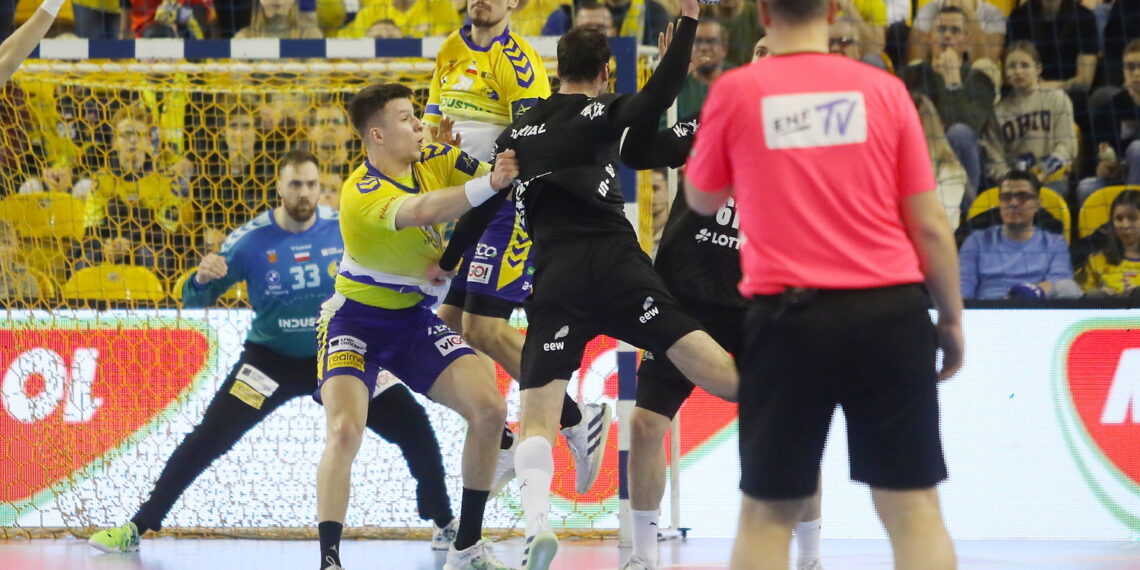 14.02.2024. Kielce. Mecz Ligi Mistrzów: Industria Kielce - THW Kiel. / Fot. Wiktor Taszłow - Radio Kielce