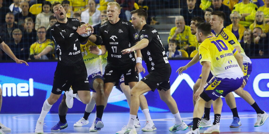 14.02.2024. Kielce. Mecz Ligi Mistrzów: Industria Kielce - THW Kiel. / Fot. Wiktor Taszłow - Radio Kielce