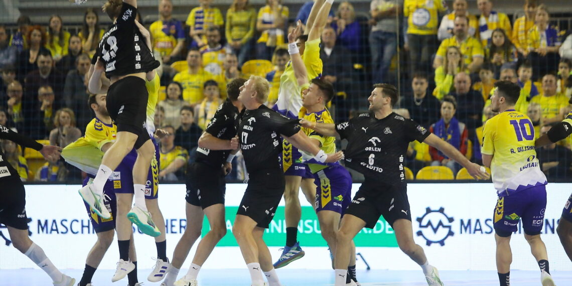 14.02.2024. Kielce. Mecz Ligi Mistrzów: Industria Kielce - THW Kiel. / Fot. Wiktor Taszłow - Radio Kielce