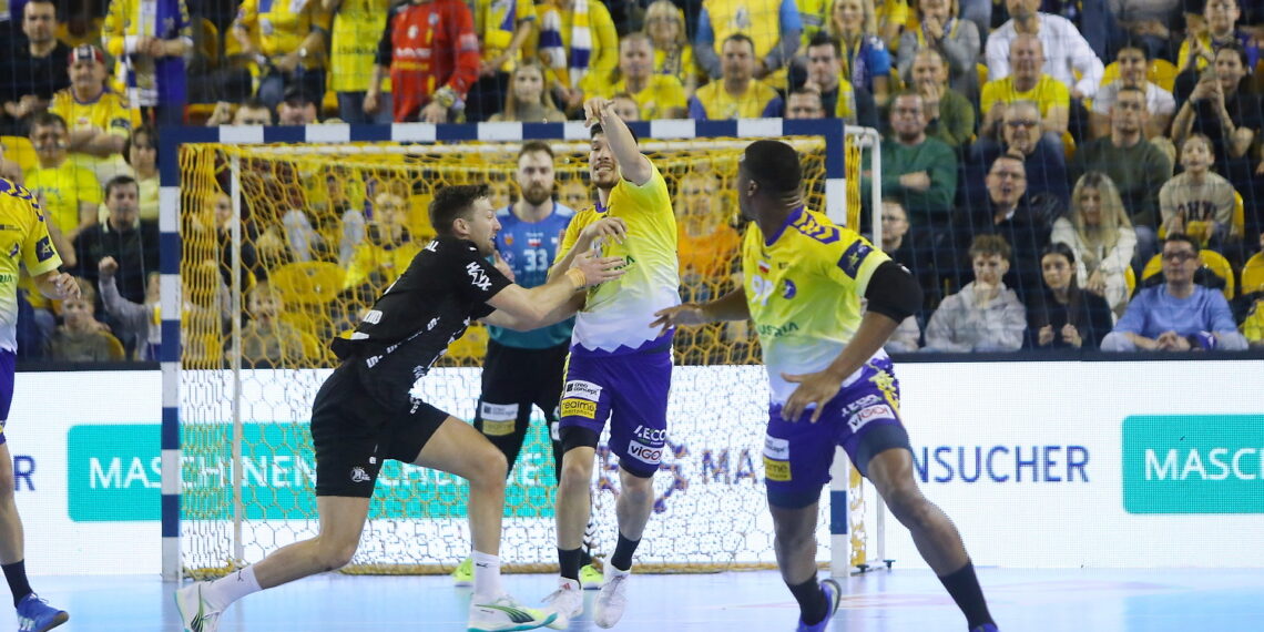 14.02.2024. Kielce. Mecz Ligi Mistrzów: Industria Kielce - THW Kiel. / Fot. Wiktor Taszłow - Radio Kielce