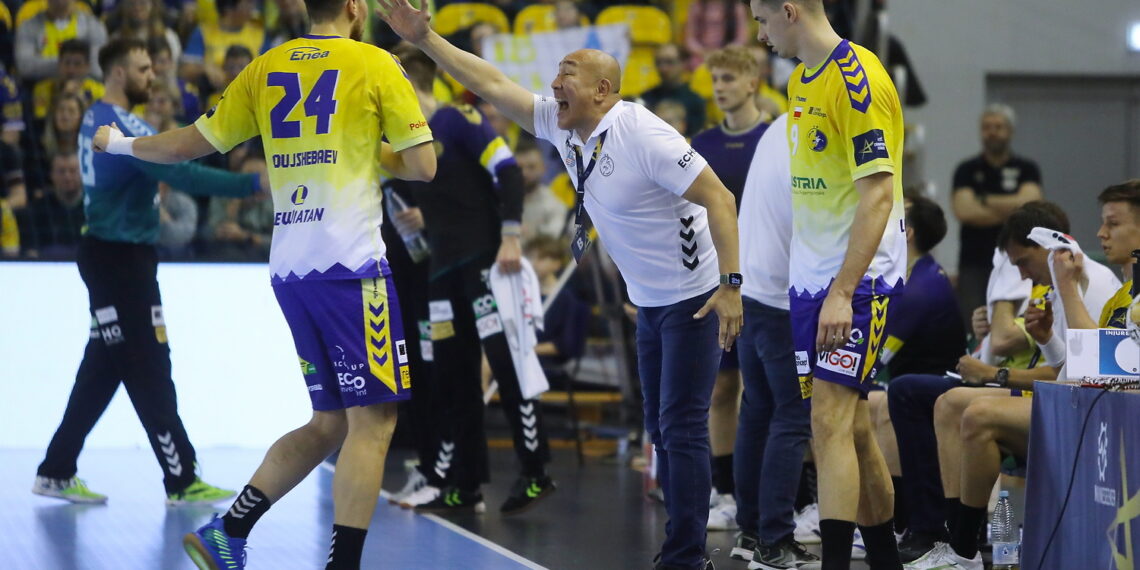 14.02.2024. Kielce. Mecz Ligi Mistrzów: Industria Kielce - THW Kiel. / Fot. Wiktor Taszłow - Radio Kielce