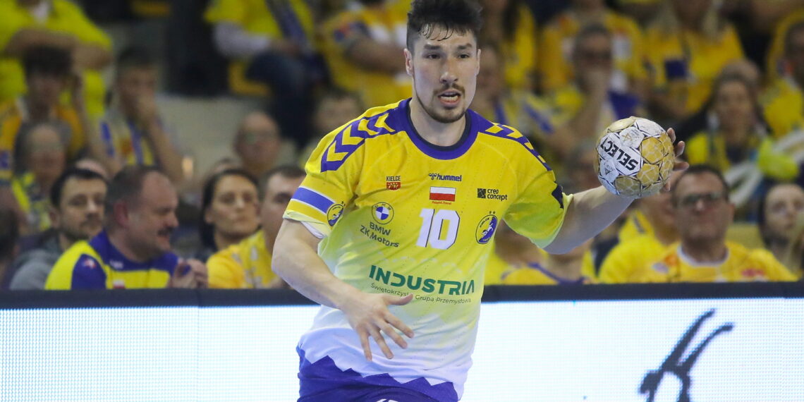 14.02.2024. Kielce. Mecz Ligi Mistrzów: Industria Kielce - THW Kiel. / Fot. Wiktor Taszłow - Radio Kielce