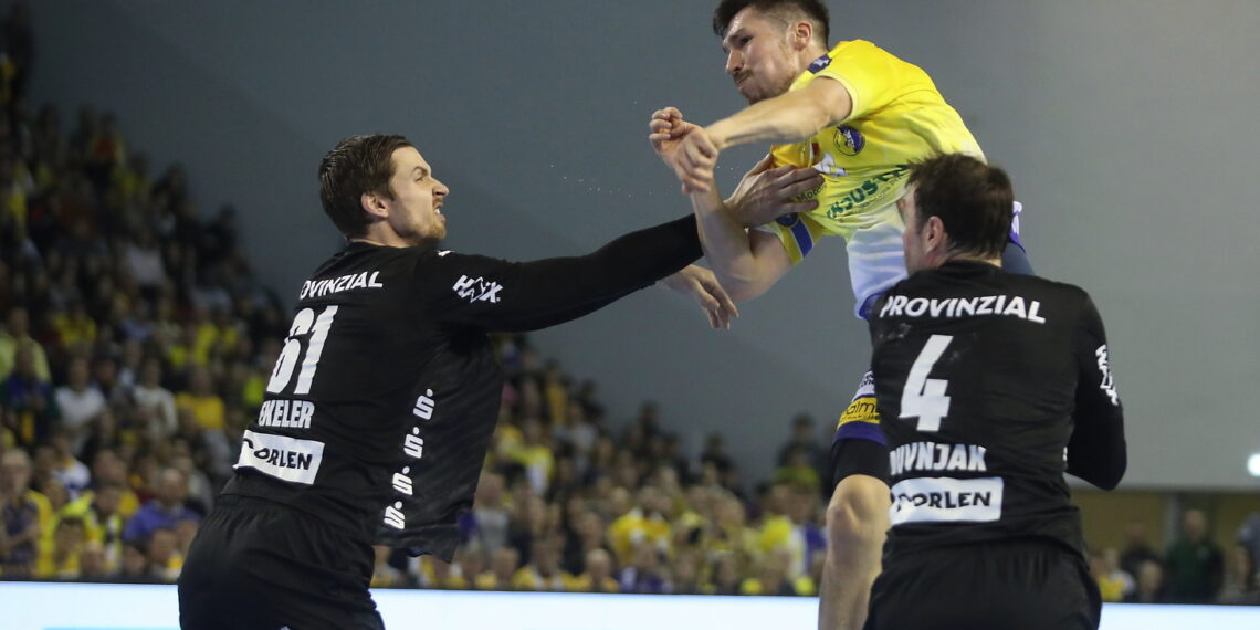 14.02.2024. Kielce. Mecz Ligi Mistrzów: Industria Kielce - THW Kiel. / Fot. Wiktor Taszłow - Radio Kielce