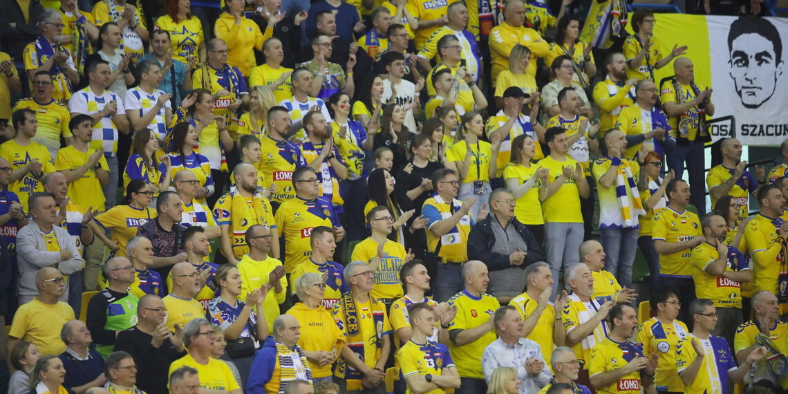 14.02.2024. Kielce. Mecz Ligi Mistrzów: Industria Kielce - THW Kiel. / Fot. Wiktor Taszłow - Radio Kielce