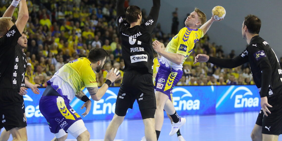 14.02.2024. Kielce. Mecz Ligi Mistrzów: Industria Kielce - THW Kiel. / Fot. Wiktor Taszłow - Radio Kielce