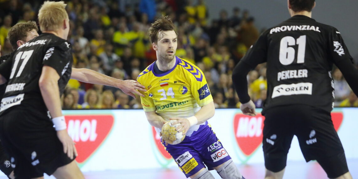 14.02.2024. Kielce. Mecz Ligi Mistrzów: Industria Kielce - THW Kiel. / Fot. Wiktor Taszłow - Radio Kielce