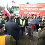 15.02.2024. Nagłowice. Protest rolników / Fot. Wiktor Taszłow - Radio Kielce
