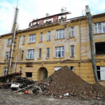 27.02.2024. Kielce. Rozbiórka byłego szpitala MSWiA / Fot. Wiktor Taszłow – Radio Kielce