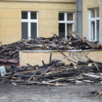 27.02.2024. Kielce. Rozbiórka byłego szpitala MSWiA / Fot. Wiktor Taszłow – Radio Kielce