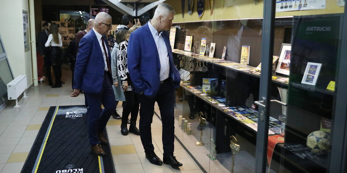 28.02.2024. Kielce. Otwarcie Muzeum Historii Klubu Iskry Kielce / Fot. Wiktor Taszłow - Radio Kielce