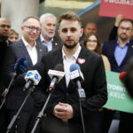 03.02.2024. Kielce. Agata Wojda została oficjalnie zaprezentowana jak kandydatka Koalicji Obywatelskiej na prezydenta Kielc / Fot. Wiktor Taszłow - Radio Kielce