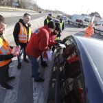 14.02.2024. Górno. Akcja „Nie rozlewaj krwi na drodze” / Fot. Jarosław Kubalski - Radio Kielce